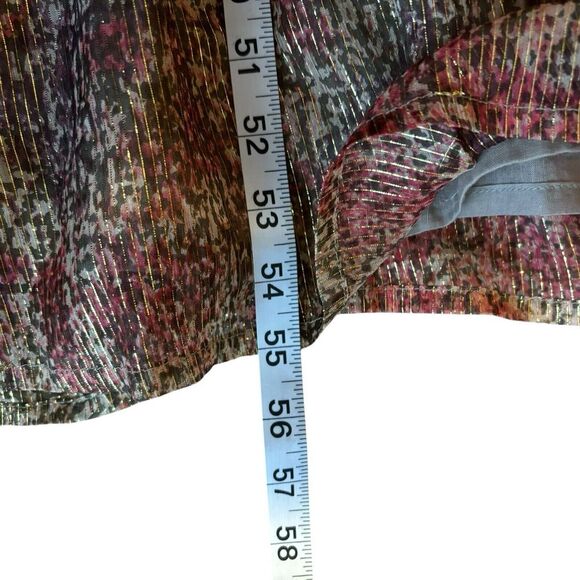 NWT Raga Zuri Long Sleeve Maxi Gold Metallic Dress Oversized Size M $245 MSRP - Picture 12 of 14